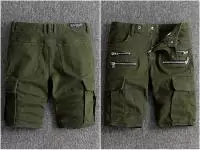 balmain shorts jeans biker homme  sale 15070 army